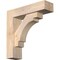 Ekena Millwork Merced Block Smooth Bracket w/ Offset Brace, Douglas Fir, 5 1/2"W x 20"D x 20"H BKT0604X20X20MRC05SDF - alternate 1